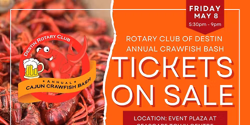 14th Annual Destin Rotary Cajun Crawfish Bash Charity Fundraiser