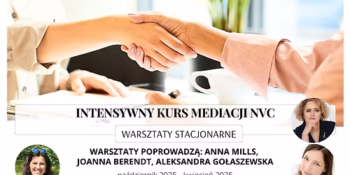 warsztaty - INTENSYWNY KURS MEDIACJI NVC (3 czterodniowe zjazdy)
