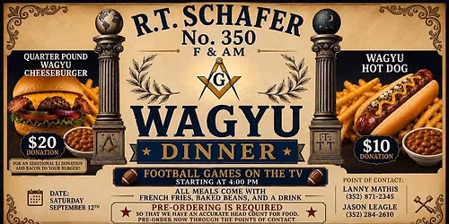 Wagyu Dinner Fundraiser
