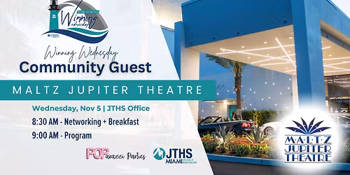 Winning Wednesday Community Series with Jupiter Maltz Theatre