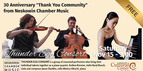 Neskowin Chamber Music Presents the Thunder Egg Consort