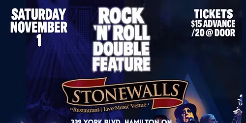 Rock \u2019n\u2019 Roll Double Feature: Creatures of the Night & Coop\u2019s Troops Live at Stonewalls