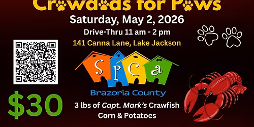 Crawdads for Paws