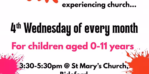 Messy Church at St Mary\u2019s, Bideford \ud83c\udf1f