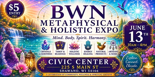 BWN Metaphysical & Holistic Expo- Shawano, WI 