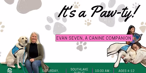 Read to a Therapy Dog: Evan Seven, a Canine Companion