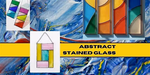 Abstract Stained Glass wind chimes