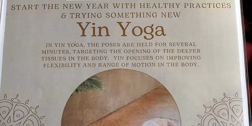 NEW WEEKLY YIN CLASS BEGINS MONDAY 1\/5 6:30pm