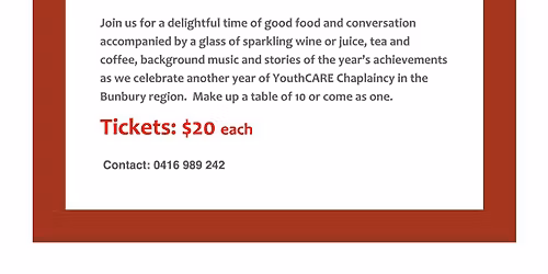 YouthCARE High Tea Sundowner