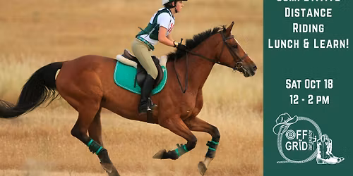 Competitive Distance Riding Lunch & Learn
