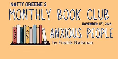 Natty's Book Club: Anxious People by Fredrick Backman