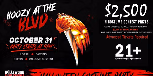 Boozy on the BLVD Halloween Party
