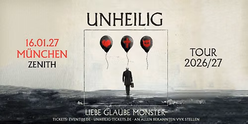 M\u00fcnchen - Zenith:LIEBE, GLAUBE, MONSTER TOUR 2026\/27