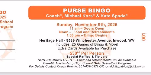 Designer Purse Bingo