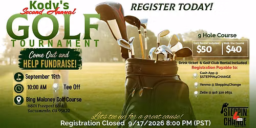 Kody's 2nd Annual Golf Tournament