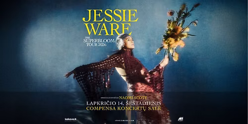 Jessie Ware | The Superbloom Tour 2026 | Vilnius