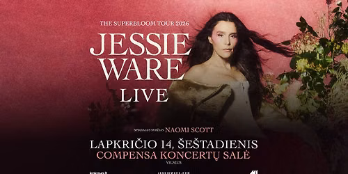 Jessie Ware | The Superbloom Tour 2026 | Vilnius