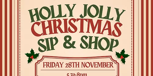 Holly Jolly Christmas sip and shop