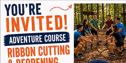 Adventure Course Ribbon Cutting 