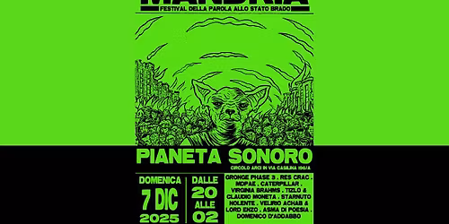 MANDRIA: Festival della parola allo stato brado \/\/ 07.12 @PianetaSonoro