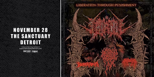 Vitriol, Weeping, Boreworm, Living Dissection at The Sanctuary 11\/28