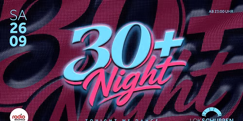 30plus Night - Tonight we dance