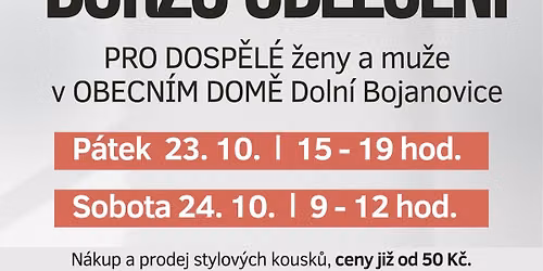Burza oble\u010den\u00ed pro dosp\u011bl\u00e9