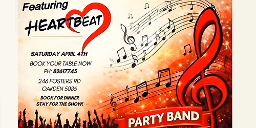 \ud83c\udfb8 Rock N Rollin\u2019 Night with Heartbeat at The Founders! \ud83c\udfa4