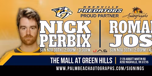ROMAN JOSI & NICK PERBIX - Public Signing at the NASHVILLE Store!