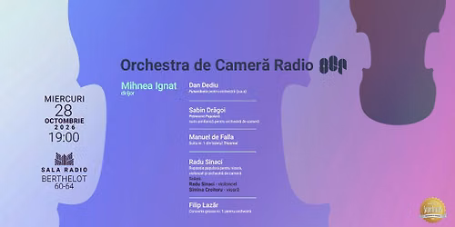 Mihnea Ignat dirijeaz\u0103 Orchestra de Camer\u0103 Radio
