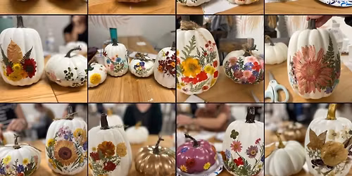 Pressed Flower Pumpkin Workshop