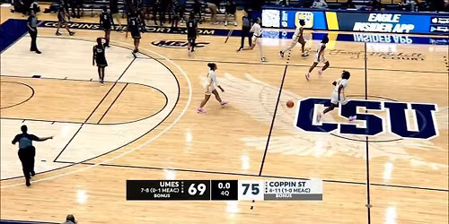 Maryland Eastern Shore Hawks at Coppin State Lady Eagles Womens Basketball