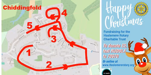 Rotary Haslemere Santa Sleigh in Chiddingfold