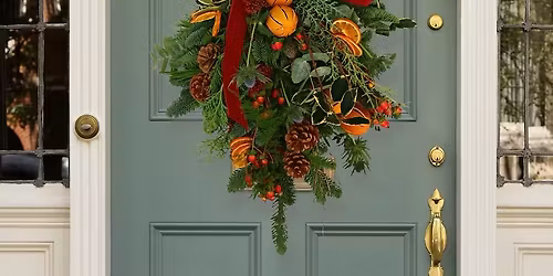 Traditional Christmas Door Swag Workshop 