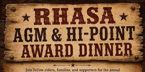 RHASA AGM & Season Hi-Point Presentation Dinner