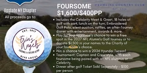 NFL ALUMNI UPSTATE NY CHAPTER CHARITY GOLF TOURNAMENT