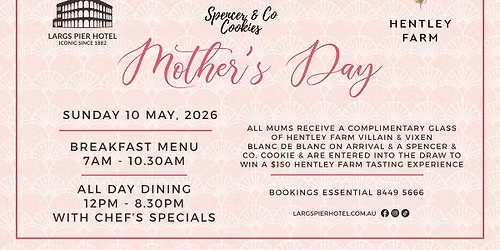Largs Pier Hotel - Mother's Day Sunday May 10