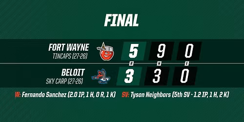 Fort Wayne Tincaps vs. Beloit Sky Carp