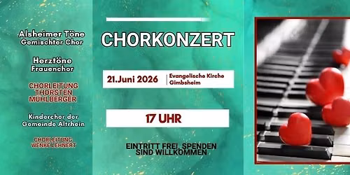 Chorkonzert - Unsere T\u00f6ne in Gimbsheim
