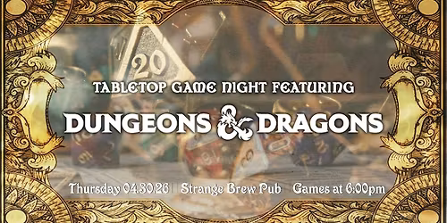 Tabletop Game Night feat: Dungeons & Dragons