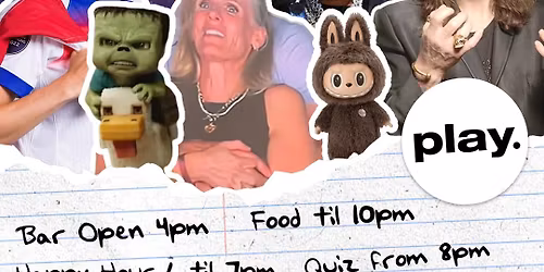 Quiz of the Year 2025 & New Years Eve Party at Play, Middlesbrough