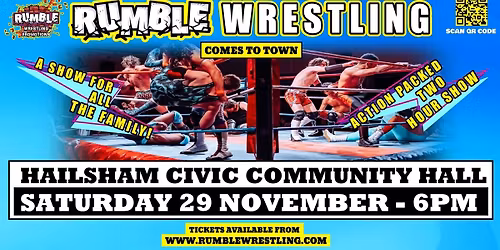 Rumble Wrestling 2025 Tour - comes to Hailsham