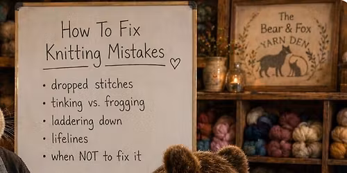 Finding and Fixing Knitting Mistakes with Lindsey
