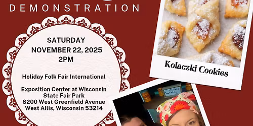 Kolaczki Cookie Making Demonstration