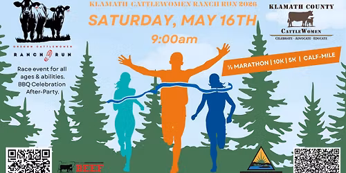 WILL RUN FOR FOOD! Ranch Run 1\/2 Marathon, 10k, 5k & 1-mile All ages! All abilities!