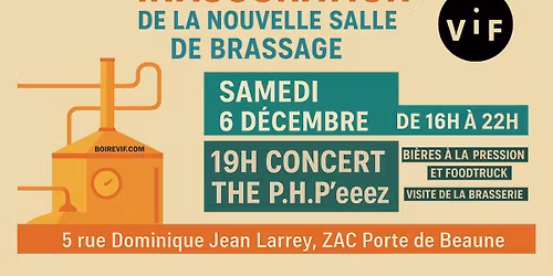 Inauguration de la nouvelle salle de brassage