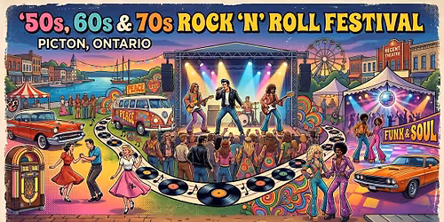 50s, 60s, and 70s rock \u2018n\u2019 roll festival, Picton