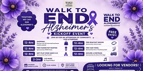 Walk To End Alzheimer\u2019s Kickoff Event