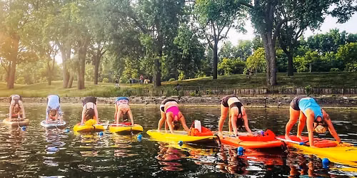 Paddleboard Yoga on Bde Maka Ska