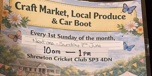 Craft market and car boot.
